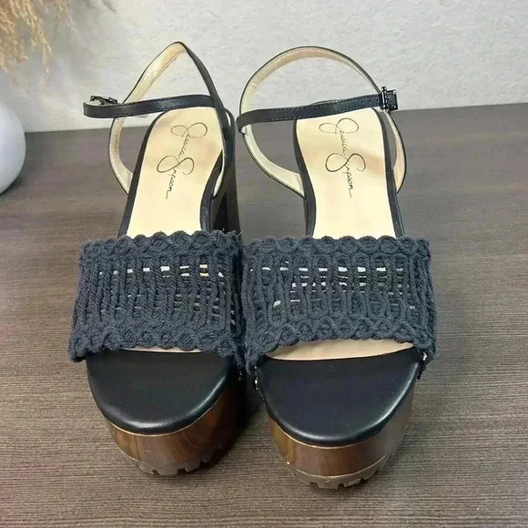 Jessica Simpson Timia Womens Woven Slingback Platform Sandals - Picture 10 of 12